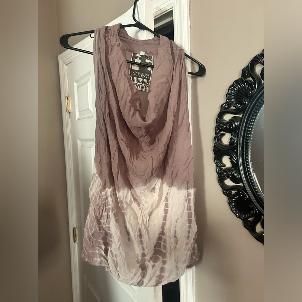 Young Fabulous & Broke Tie-Dye Drape Top